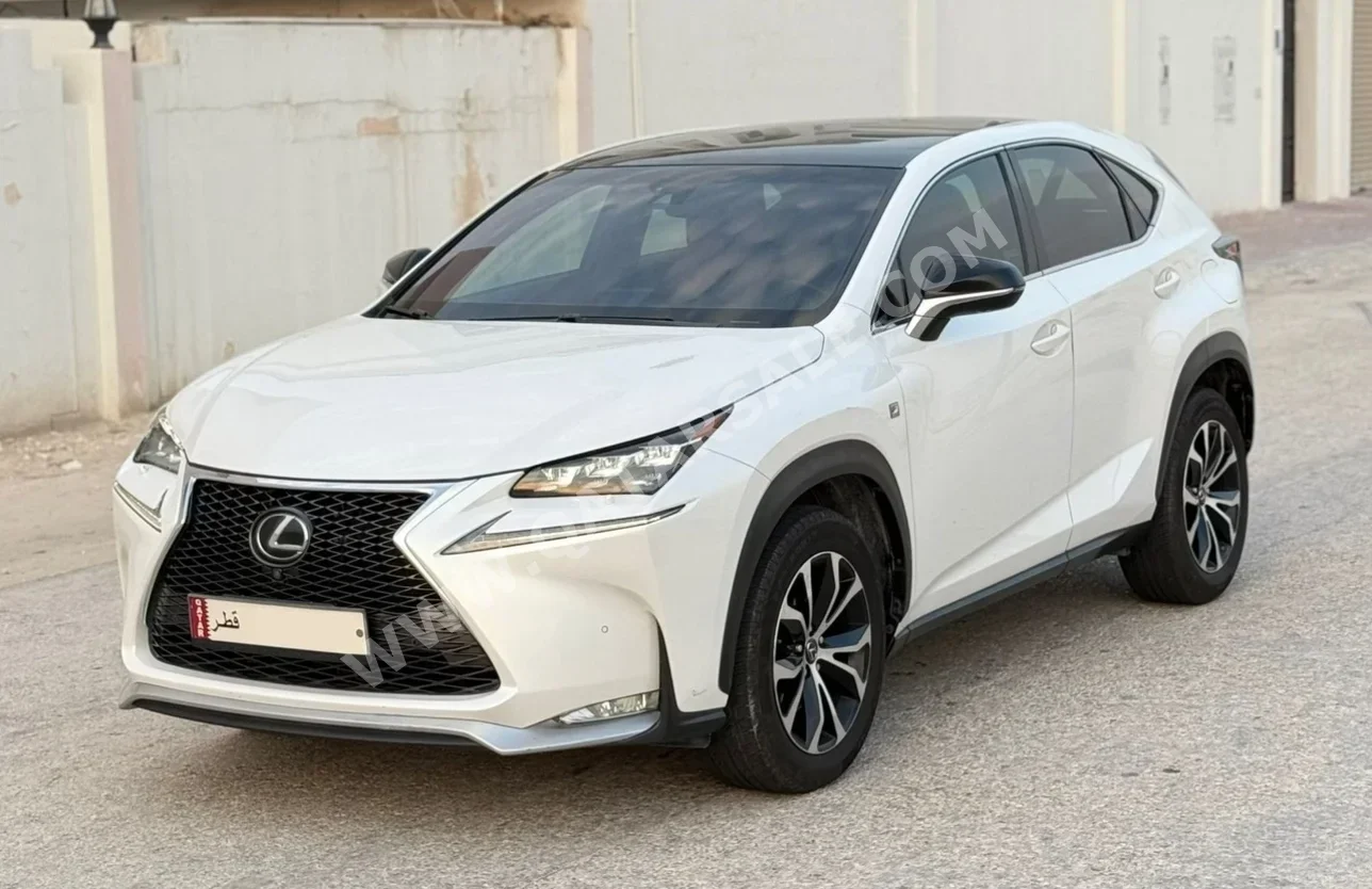  Lexus  NX  200t F Sport  2017  Automatic  152,000 Km  4 Cylinder  Four Wheel Drive (4WD)  SUV  White  With Warranty