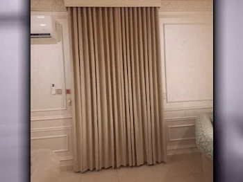 Curtains & Blinds Price Per Unit  Velvet  Beige  Qatar  Room-Darkening  Solid color  3