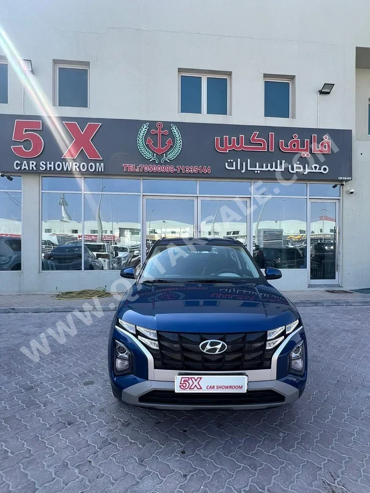 Hyundai  Creta  2024  Automatic  19,000 Km  4 Cylinder  Front Wheel Drive (FWD)  SUV  Blue  With Warranty