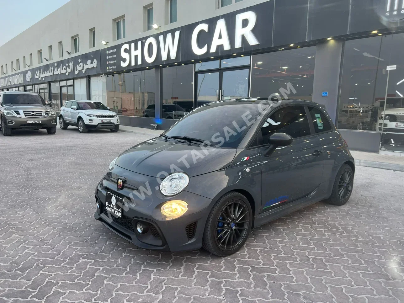 Fiat  500  Abarth  2023  Automatic  43,000 Km  4 Cylinder  Front Wheel Drive (FWD)  Hatchback  Gray  With Warranty