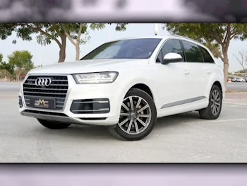 Audi  Q7  45 TFSI Quattro  2017  Automatic  74,000 Km  6 Cylinder  All Wheel Drive (AWD)  SUV  White  With Warranty