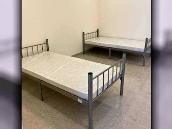 Beds - Single  - Gray  - Mattress Included