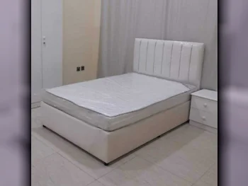 Beds - Single  - White  - Mattress Included  - With Bedside Table