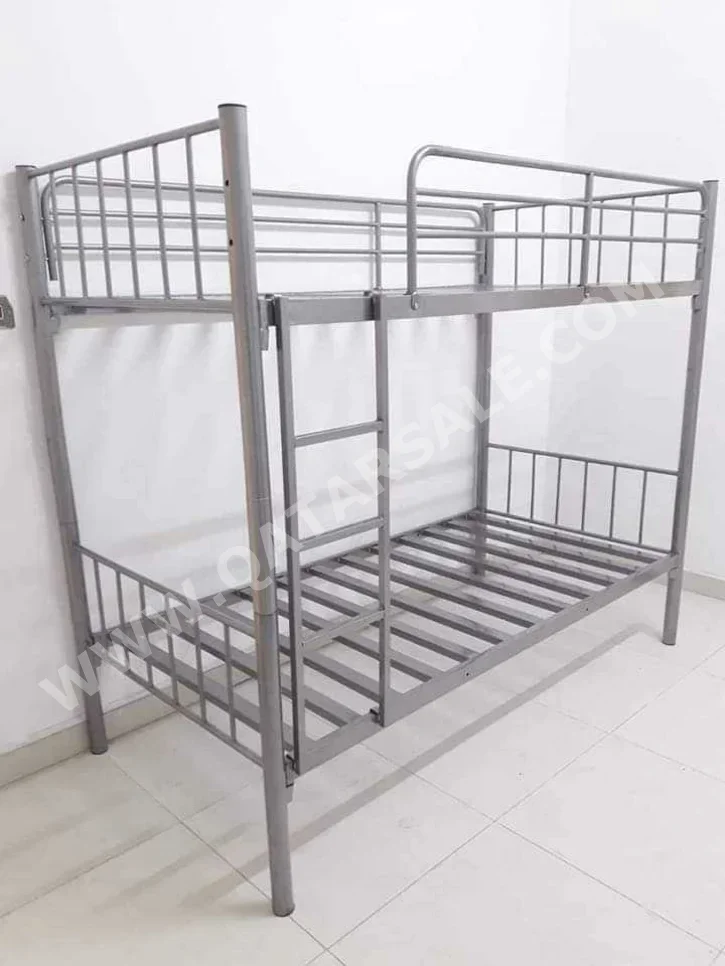 Beds - Double bunk  - Gray  - Mattress Included