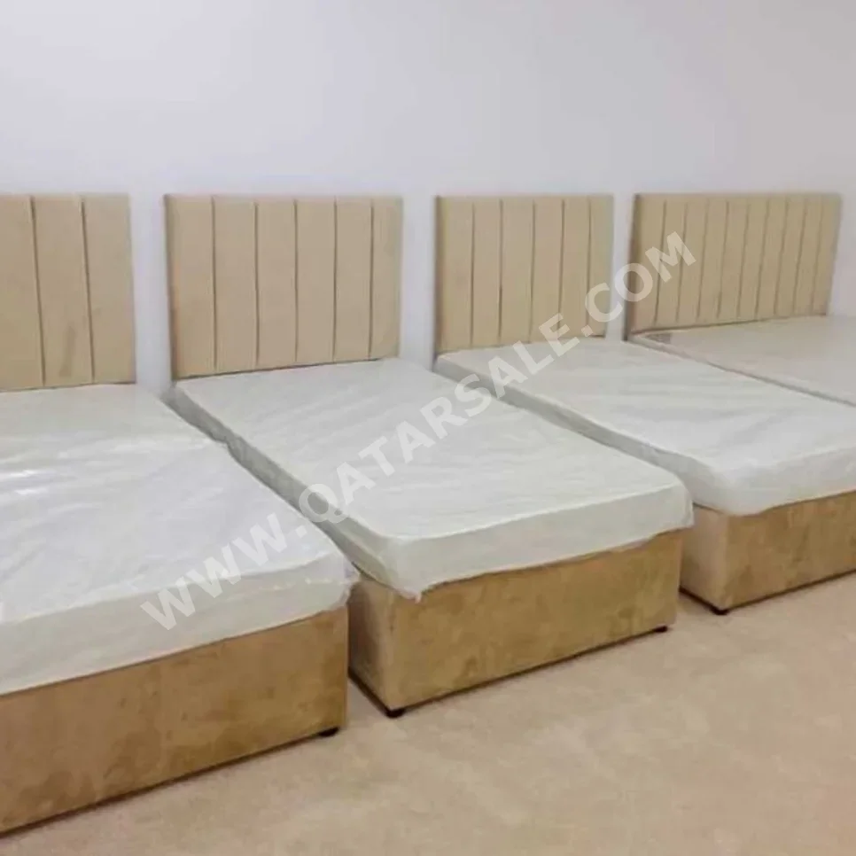 Beds - Single  - Yellow  - Mattress Included