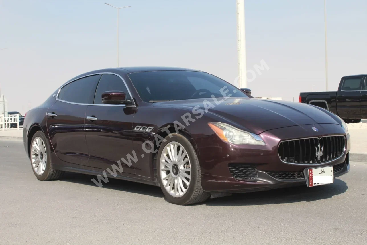 Maserati  Quattroporte  S  2015  Automatic  155,000 Km  6 Cylinder  Rear Wheel Drive (RWD)  Sedan  Maroon