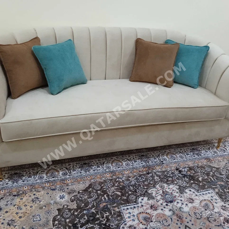 Sofas, Couches & Chairs Sofa Set  - Velvet  - Beige