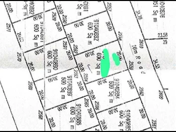 اراضي للبيع في الوكرة  - الوكير  -المساحة 600 متر مربع