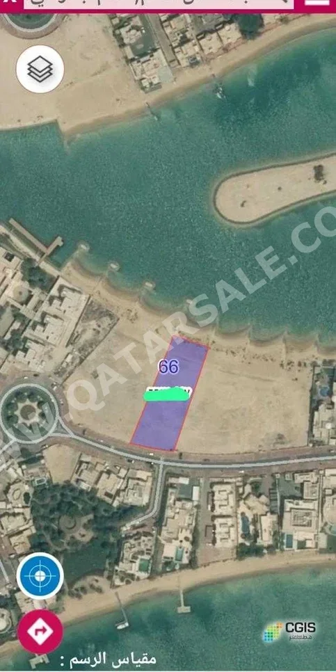 Lands For Sale in Doha  - West Bay Lagoon  -Area Size 3,434 Square Meter