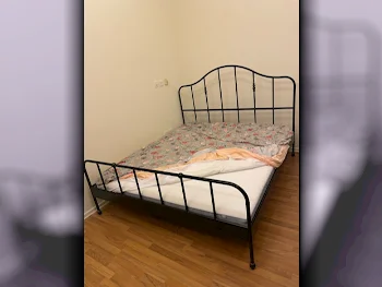 Beds - IKEA  - Queen  - Black  - Mattress Included