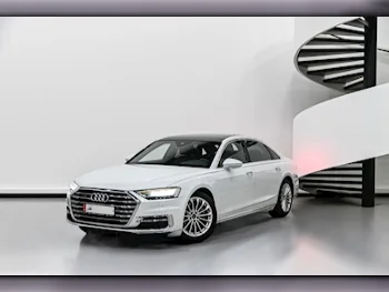 Audi  A8  3.0  2021  Automatic  32,000 Km  6 Cylinder  All Wheel Drive (AWD)  Sedan  White