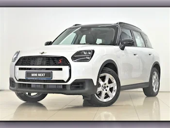 Mini  Cooper  CountryMan  S  2025  Automatic  7,100 Km  4 Cylinder  All Wheel Drive (AWD)  SUV  White  With Warranty