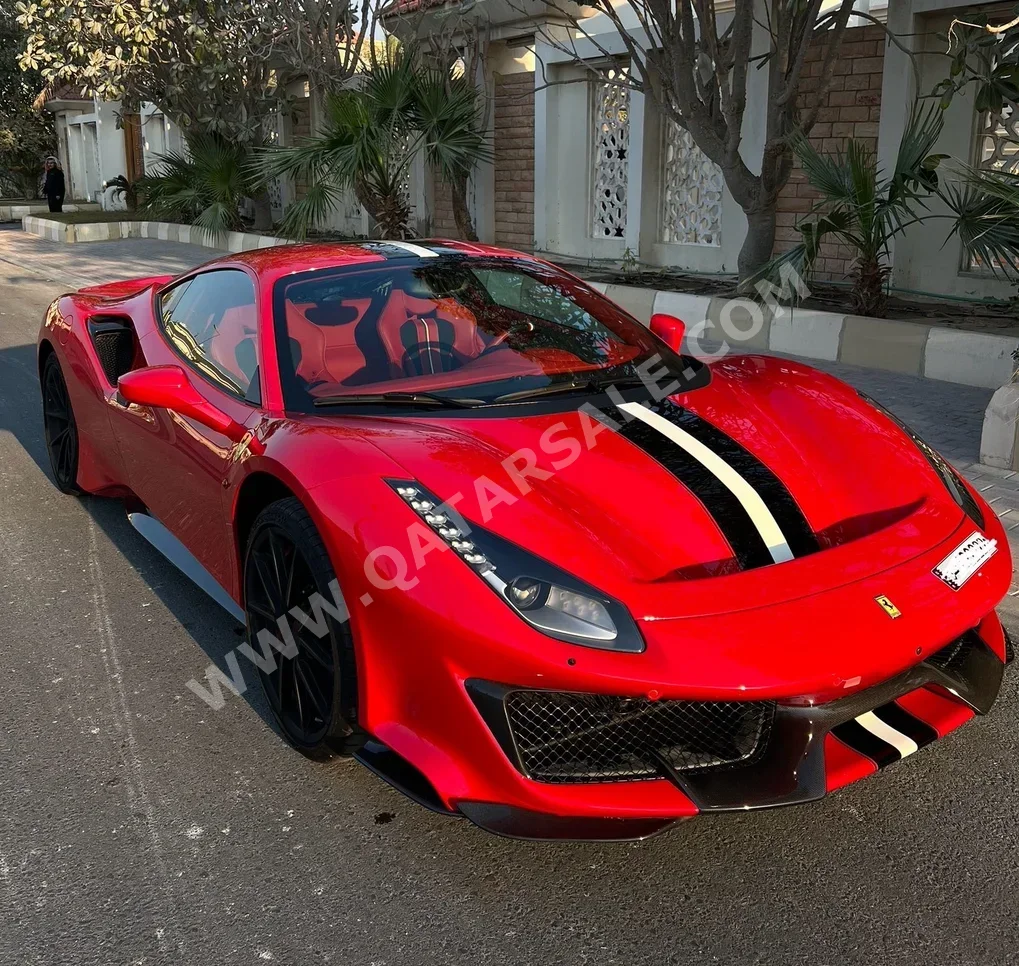 Ferrari  488  Pista  2020  Automatic  1,300 Km  8 Cylinder  Rear Wheel Drive (RWD)  Coupe / Sport  Red  With Warranty