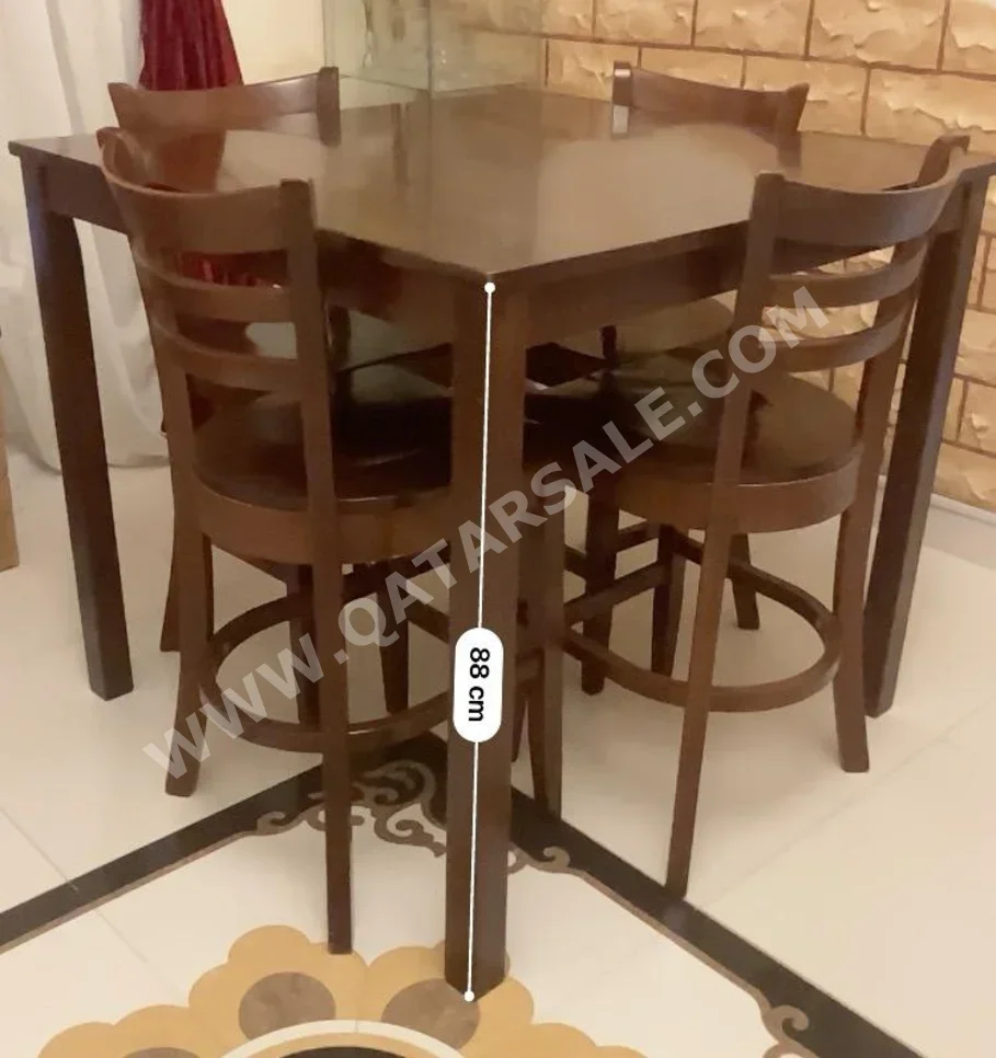 Dining Table with Chairs  - Brown