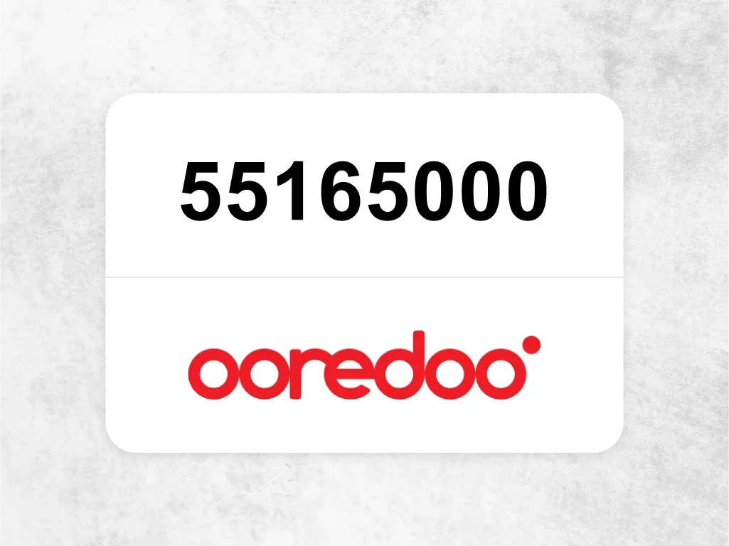 Ooredoo Mobile Phone  55165000