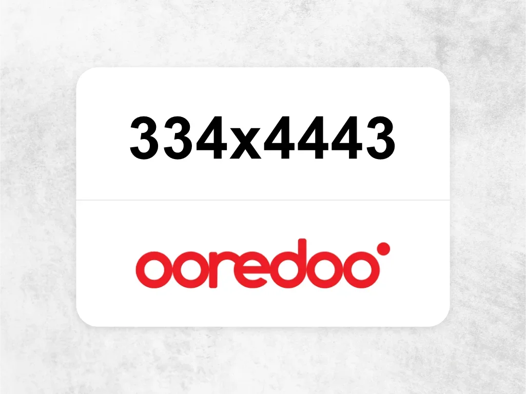 Ooredoo Mobile Phone  334x4443