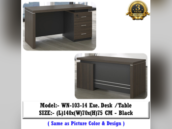 Desks & Computer Desks - Luxury Executive Desk  - Merir Furniture  - Black