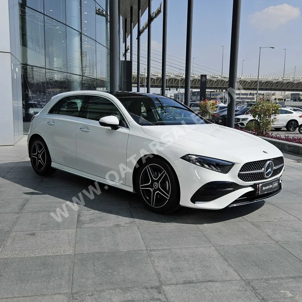 Mercedes-Benz  A-Class  200  2025  Automatic  4,600 Km  4 Cylinder  Front Wheel Drive (FWD)  Hatchback  White  With Warranty