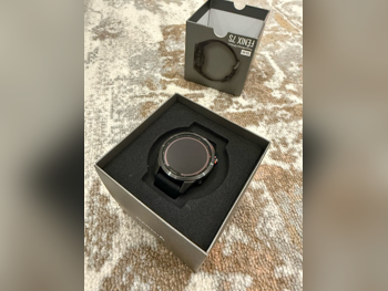 ساعات - جارمن  - متعدد ميكانيكية/ رقمية  - أسود  - ساعات للجنسين