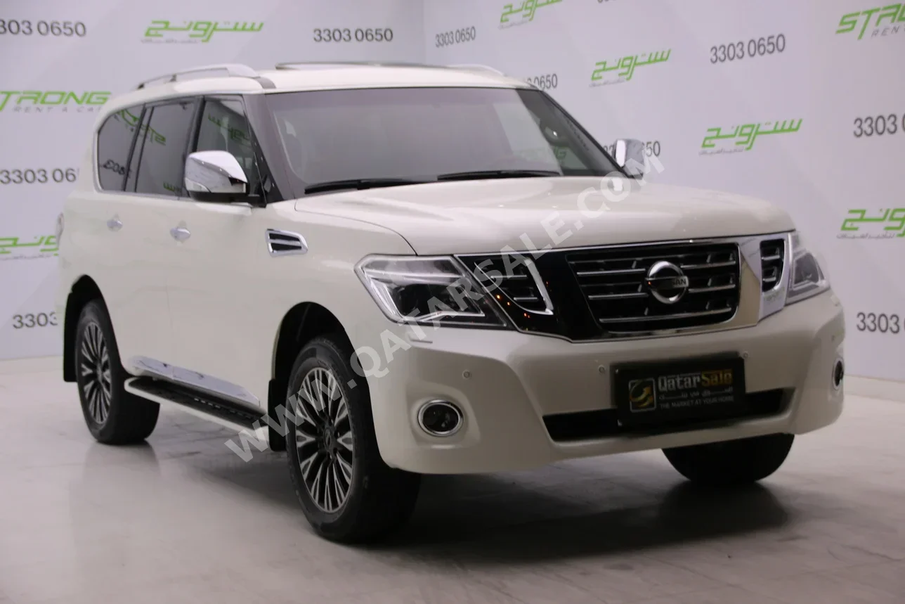 Nissan  Patrol  Platinum  2017  Automatic  130,000 Km  6 Cylinder  Four Wheel Drive (4WD)  SUV  White