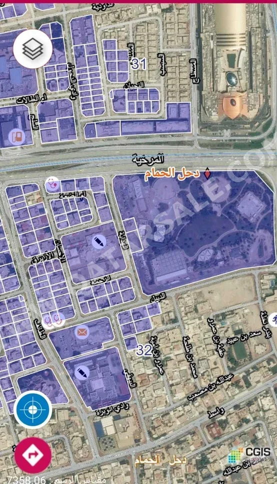 Lands For Sale in Doha  - Madinat Khalifa North  -Area Size 1,650 Square Meter