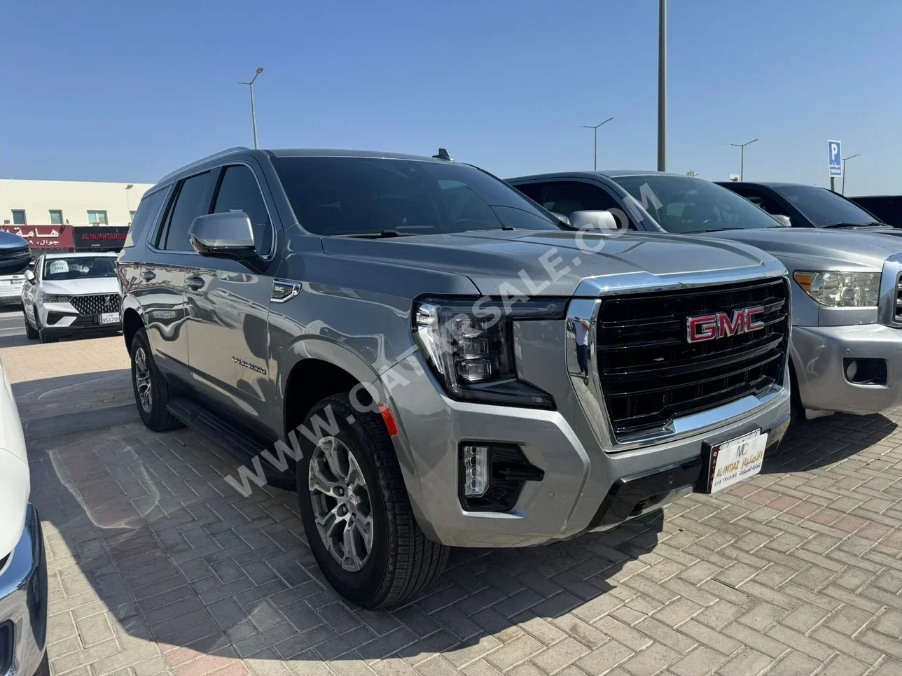 GMC  Yukon  SLE  2023  Automatic  26,000 Km  8 Cylinder  Rear Wheel Drive (RWD)  SUV  Gray  With Warranty