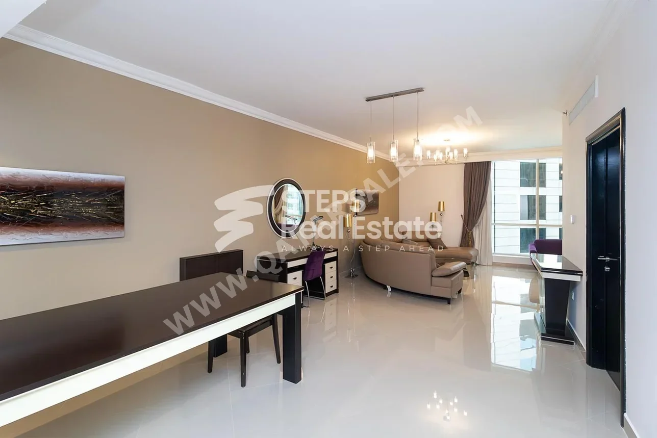 1 Bedrooms  Penthouse  For Rent  in Doha -  West Bay  Semi Furnished