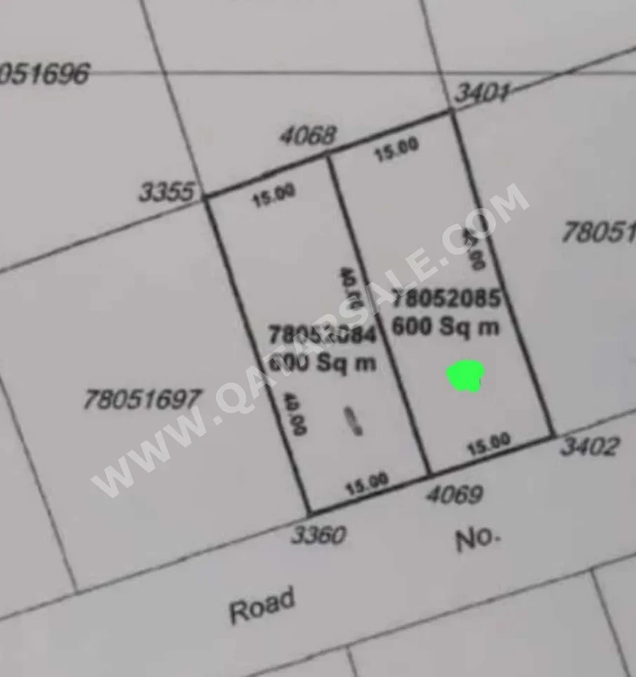 Lands For Sale in Al Shamal  - Abo Dhalouf  -Area Size 600 Square Meter