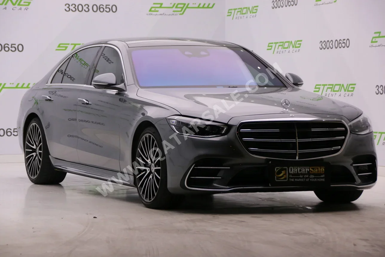Mercedes-Benz  S-Class  450  2021  Automatic  34,000 Km  6 Cylinder  Rear Wheel Drive (RWD)  Sedan  Gray  With Warranty