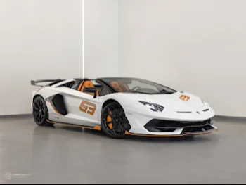 Lamborghini  Aventador  SVJ Roadster  2021  Automatic  6,500 Km  12 Cylinder  All Wheel Drive (AWD)  Convertible  White