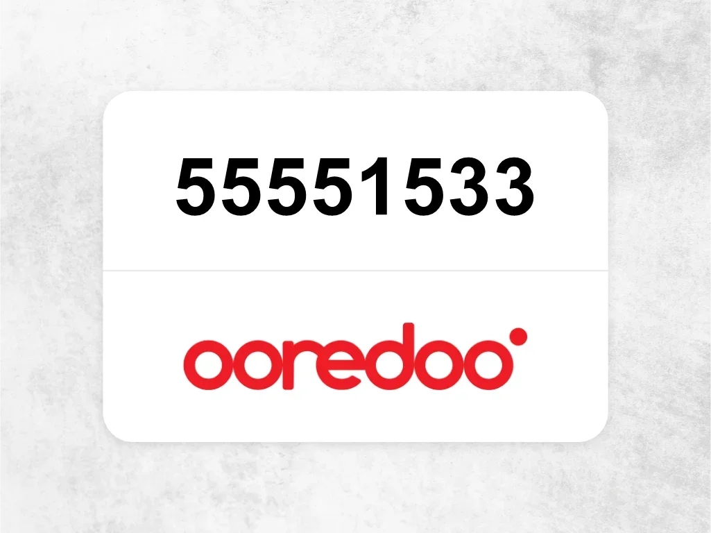 Ooredoo Mobile Phone  55551533