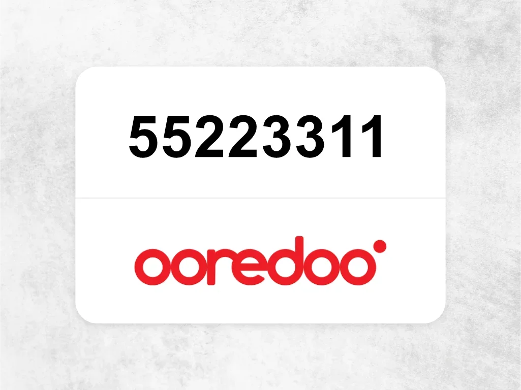 Ooredoo Mobile Phone  55223311