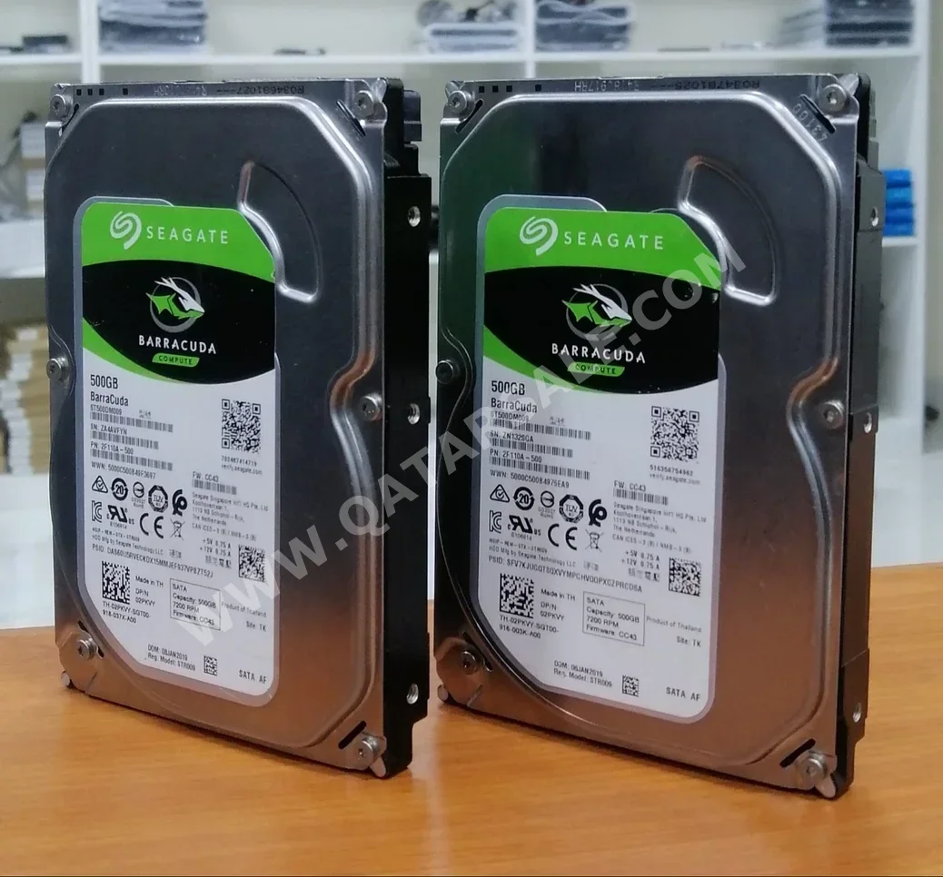 Storage Drives Seagate  Internal  SATA  7200 RPM /  HDD /  500 GB