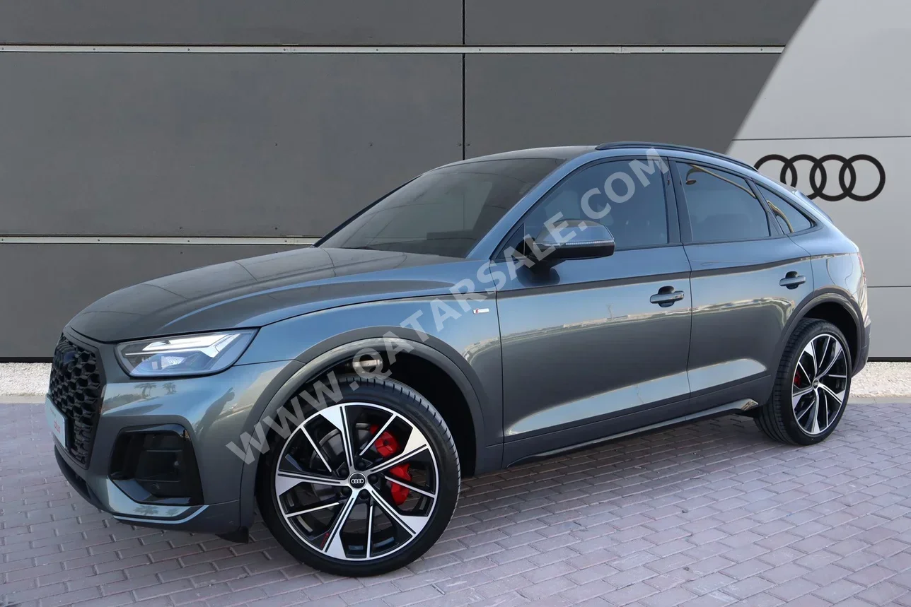 Audi  Q5  45 TFSI Quattro S-Line  2023  Automatic  12,000 Km  4 Cylinder  All Wheel Drive (AWD)  SUV  Gray  With Warranty
