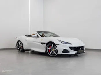 Ferrari  Portofino  2022  F-1  17,800 Km  8 Cylinder  Rear Wheel Drive (RWD)  Convertible  White  With Warranty