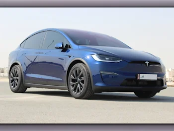 Tesla  Model X  2024  Automatic  4,500 Km  0 Cylinder  All Wheel Drive (AWD)  SUV  Blue  With Warranty