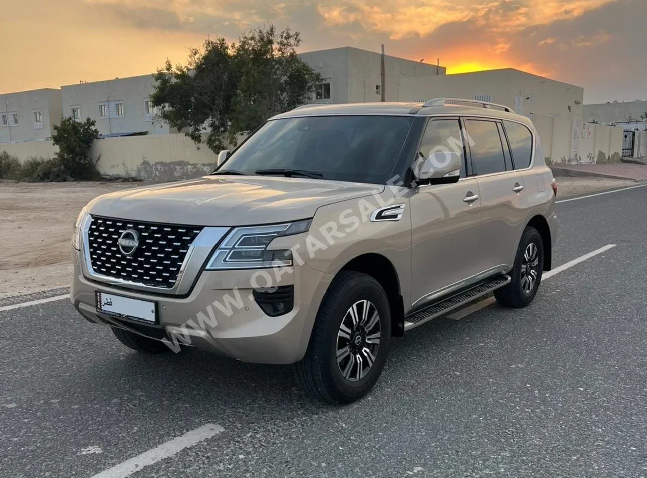  Nissan  Patrol  Titanium  2022  Automatic  13,000 Km  6 Cylinder  Four Wheel Drive (4WD)  SUV  Gold  With Warranty