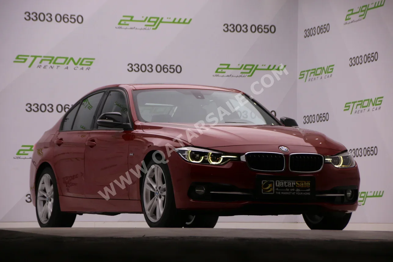 BMW  3-Series  330i  2016  Automatic  153,000 Km  4 Cylinder  Rear Wheel Drive (RWD)  Sedan  Red