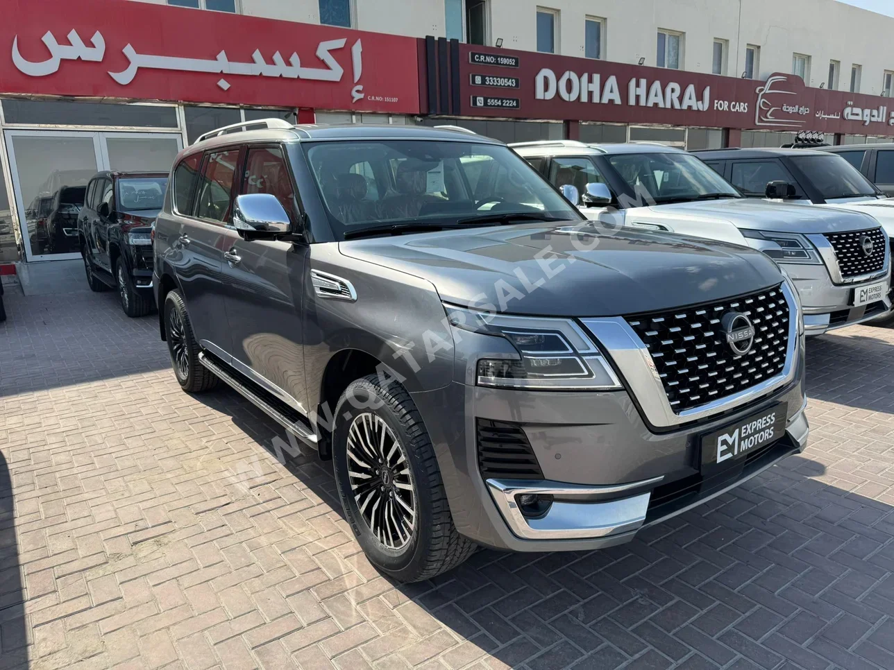 Nissan  Patrol  Platinum  2023  Automatic  0 Km  6 Cylinder  Four Wheel Drive (4WD)  SUV  Gray  With Warranty