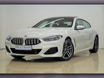 BMW  8-Series  840i Gran Coupe  2024  Automatic  8,600 Km  6 Cylinder  Rear Wheel Drive (RWD)  Sedan  White  With Warranty