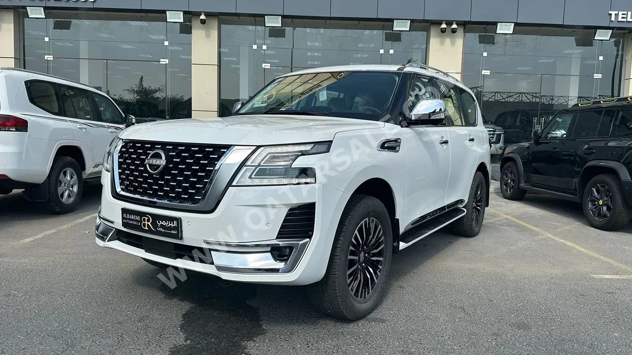  Nissan  Patrol  Platinum  2023  Automatic  0 Km  6 Cylinder  Four Wheel Drive (4WD)  SUV  White  With Warranty