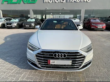 Audi  A8  TFSI Quattro  2021  Automatic  32,000 Km  6 Cylinder  All Wheel Drive (AWD)  Sedan  White