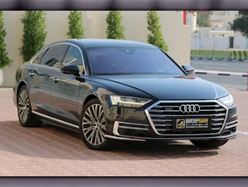 Audi  A8  L  2018  Automatic  153,000 Km  6 Cylinder  All Wheel Drive (AWD)  Sedan  Dark Blue