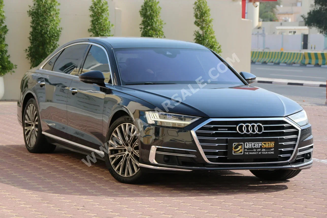 Audi  A8  L  2018  Automatic  153,000 Km  6 Cylinder  All Wheel Drive (AWD)  Sedan  Dark Blue