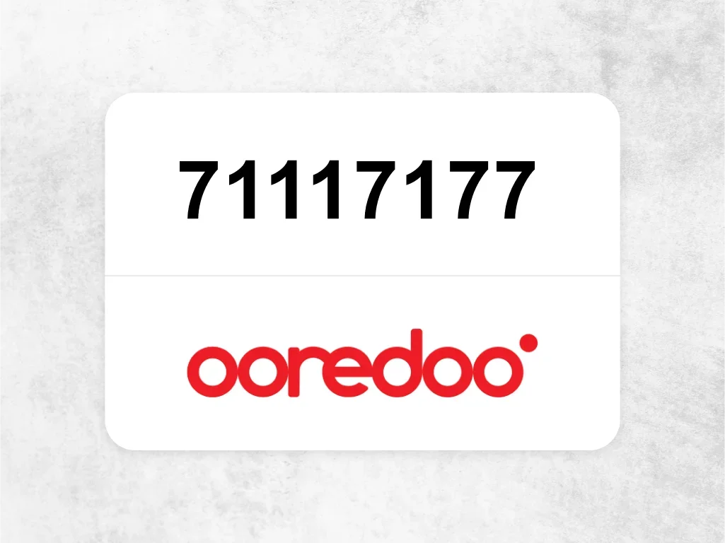 Ooredoo Mobile Phone  71117177