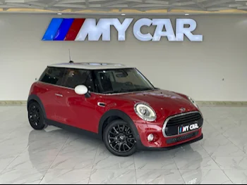 Mini  Cooper  2016  Automatic  79,000 Km  3 Cylinder  Front Wheel Drive (FWD)  Hatchback  Red