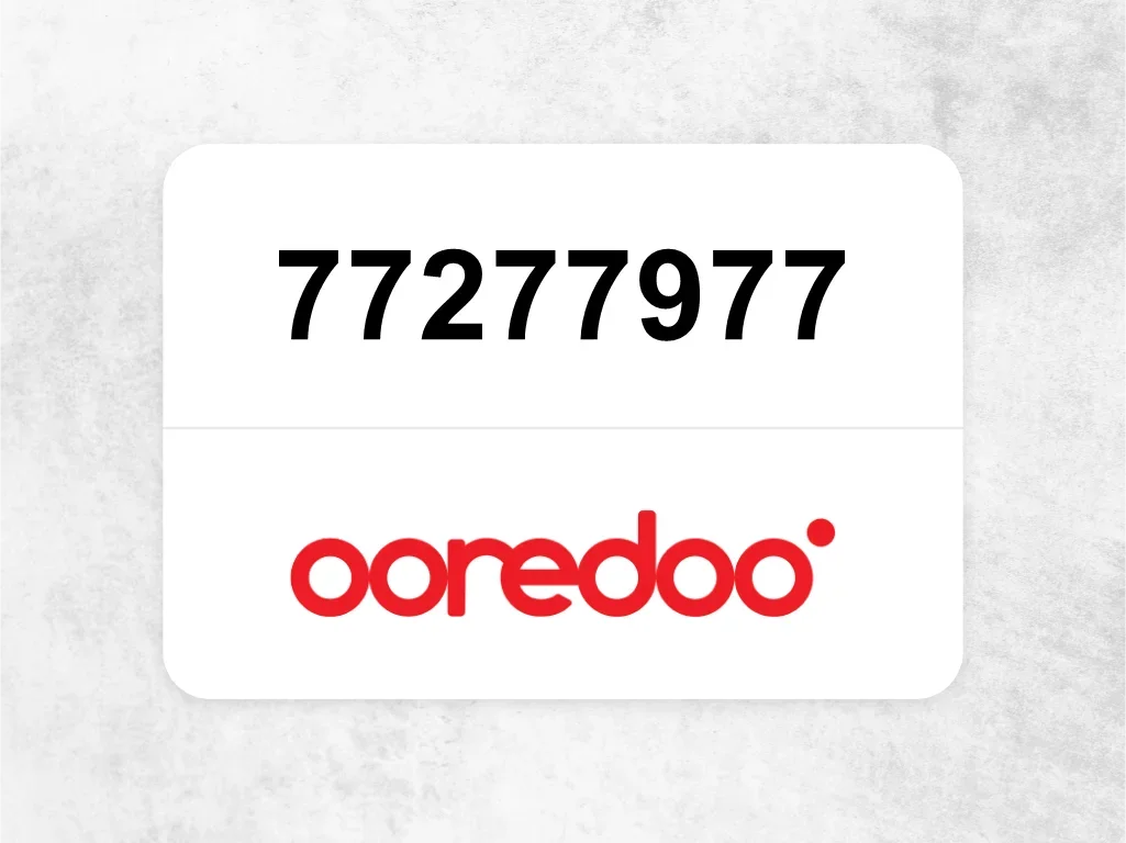 Ooredoo Mobile Phone  77277977