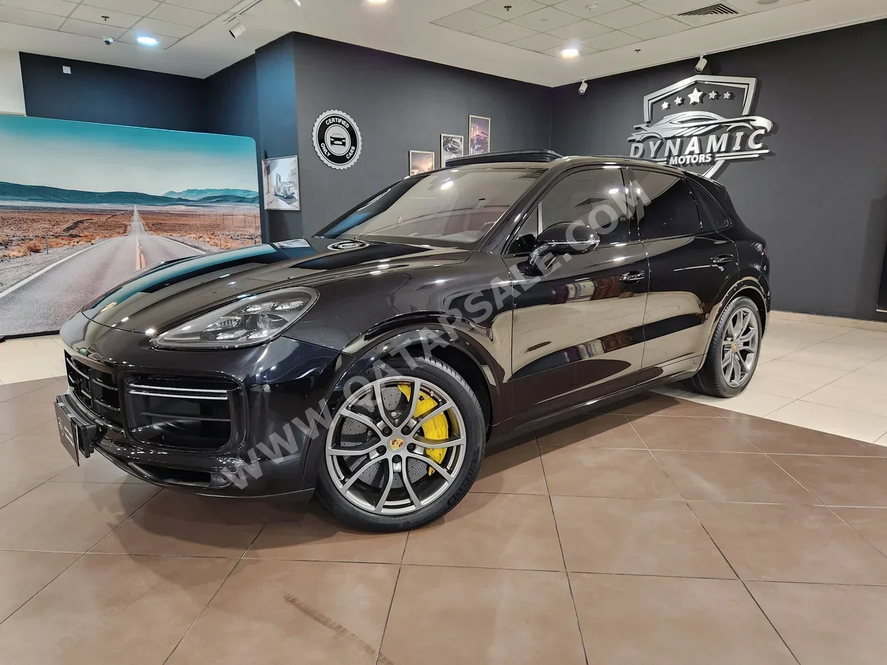 Porsche  Cayenne  Turbo  2019  Automatic  46,000 Km  8 Cylinder  Four Wheel Drive (4WD)  SUV  Black  With Warranty