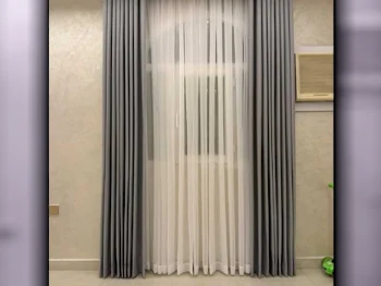 Curtains & Blinds Price Per Unit  Velvet  Gray  Qatar  Room-Darkening  Solid color