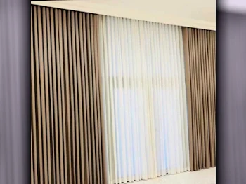 Curtains & Blinds Price Per Unit  Velvet  Brown  Qatar  Room-Darkening